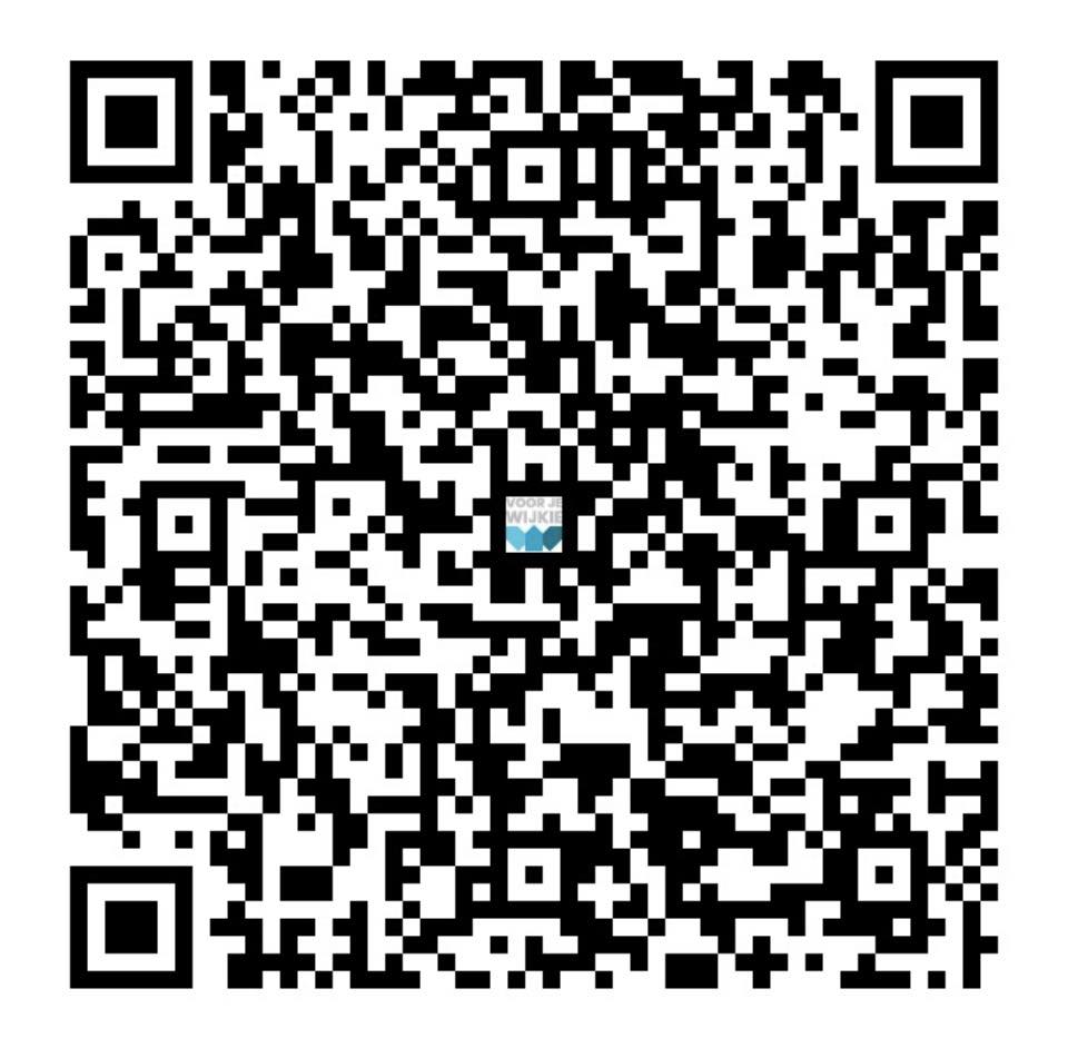 Voor je wijkie Kinderkoningsdag Wormerveer QR code