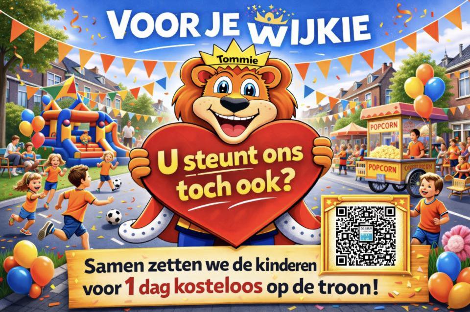 Voor je wijkie Kinderkoningsdag Wormerveer